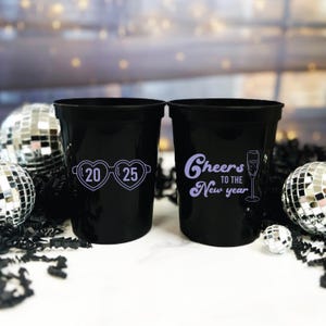 Cheers to the New Year! NYE Stadium Cup, NYE Favor, Ringing in the New Year, NYE Party Cups, New Years Eve Party, 2025, Happy New Year
