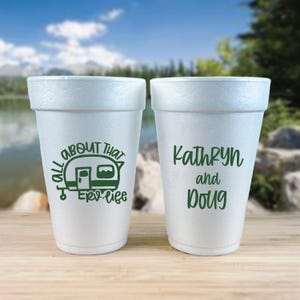 Gobelets de camping en mousse personnalisés - personnalisés pour les réunions de famille
