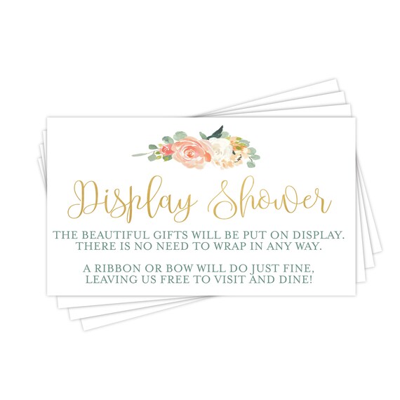 no wrap baby shower insert