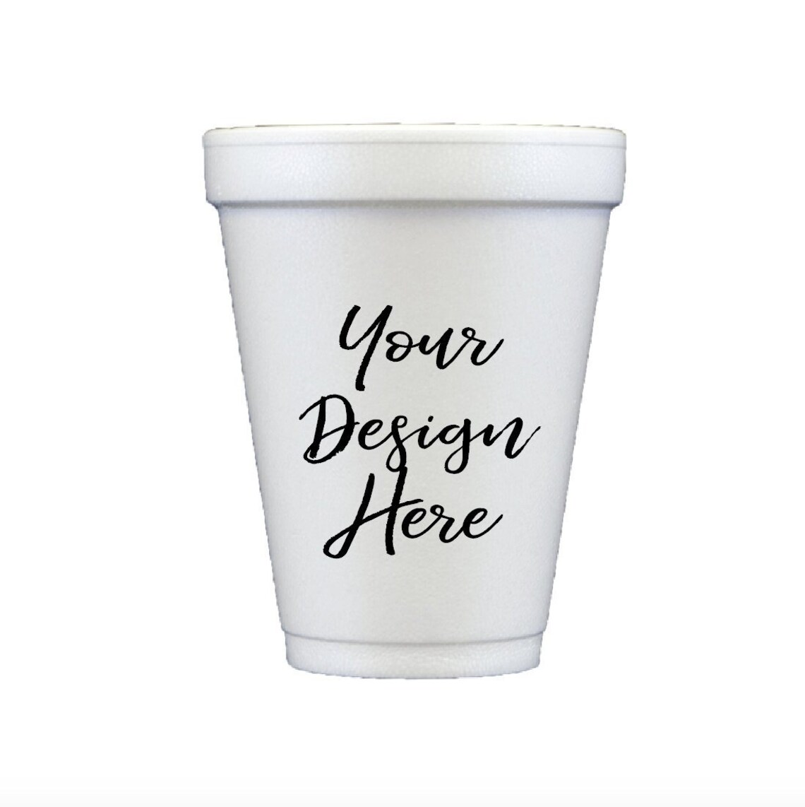 Personalized Wedding Foam Cups Printed Styrofoam Cup Design Etsy