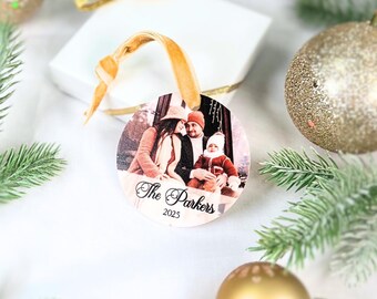 Personalized Family Photo Acrylic Ornament, Christmas Keepsake