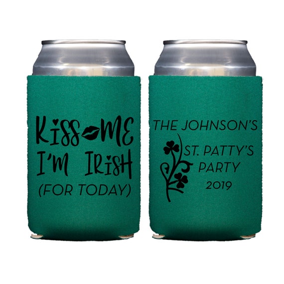 Patty/'s Day Stadium Cups St Shamrock Patrick/'s Day Personalized Stadium Plastic Cups Irish Favor Kiss Me I/'m Irish Irish Wedding St