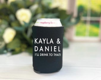 Wedding Can Holder: Custom Foam Cooler - Collapsible, Reusable Party Favor