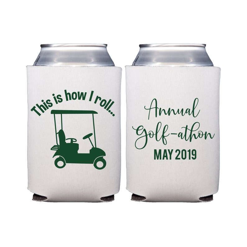 This is How I Roll Golf Personalized Beer Can Cooler Golf Etsy