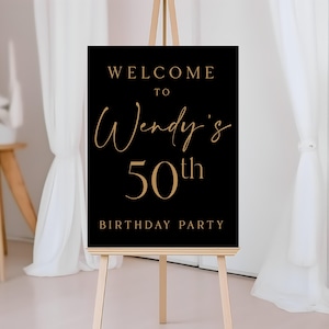 Personalized Birthday Welcome Acrylic Sign, Acrylic Birthday Sign, Birthday Party, Party Welcome Sign, Happy Birthday Sign, Party Decor
