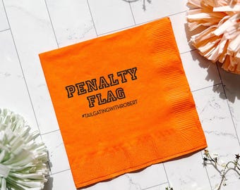 Personalized Sports Napkins: Foil Imprint Options (Multiple Colors)