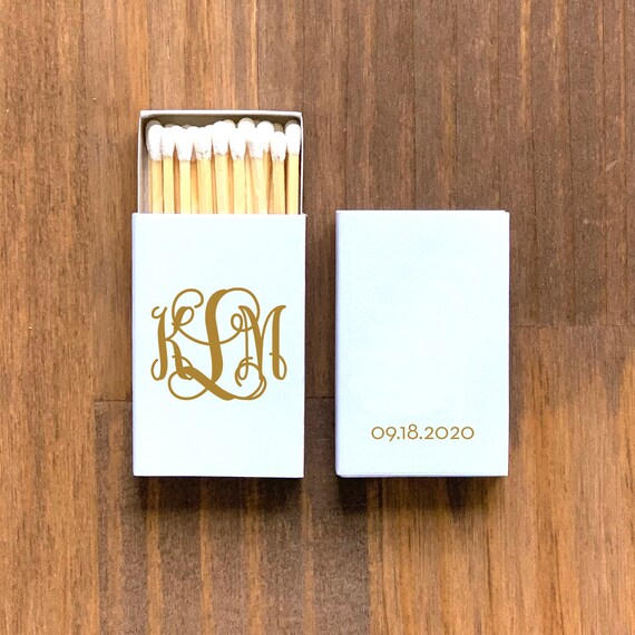 Only 1.10 each Gorgeous Elegant Monogram Personalized Wedding Matches Matchbook Custom Printed Lots of Colors and Designs to choose from