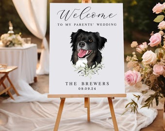 Personalized Pet Welcome Sign - Acrylic Wedding Portrait
