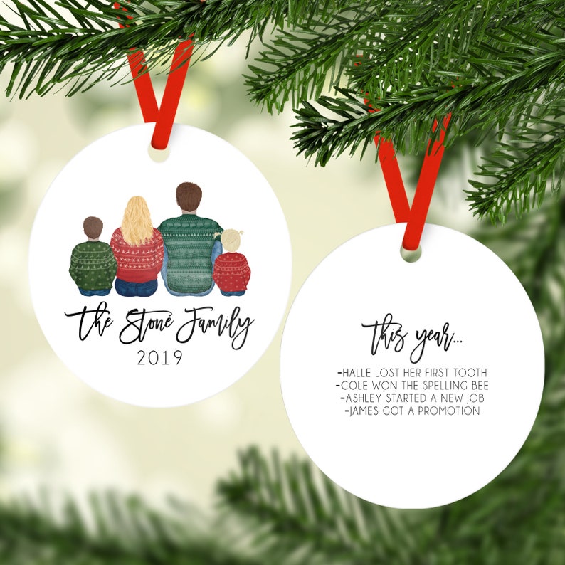 Christmas Family Personalized Christmas Ornament Important Etsy