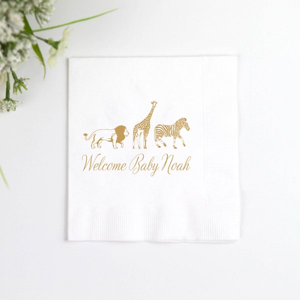 Baby Shower Napkin Etsy