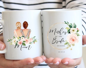 Customized Mother of the Bride  Mug - Bridal Party Coffee Mug, Will You Be My Maid of Honor Gift, Bridesmaid Gift, Wedding Gift, Wedding Mug