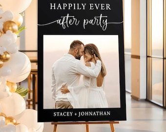Custom Wedding Sign: Acrylic Welcome and Reception (Modern Style)