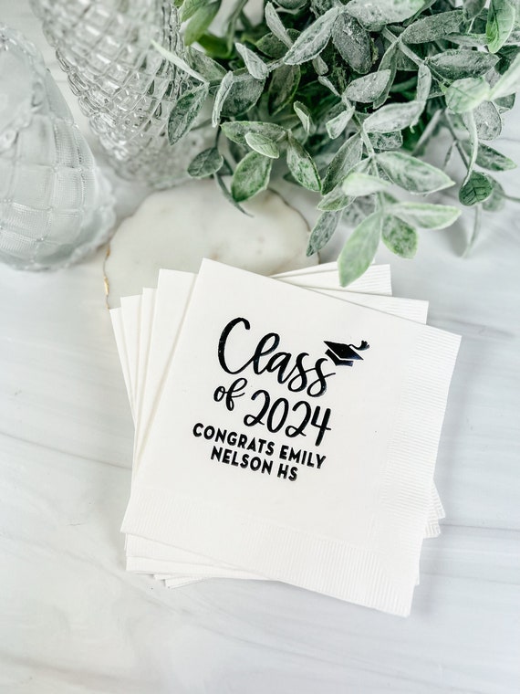 Personalized Graduation Napkins Class of 2022 Class of 2023
