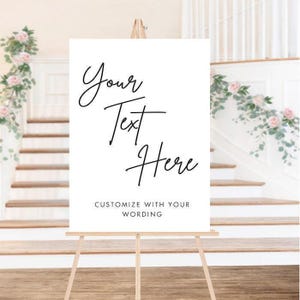 Customized Wedding Welcome Sign, Welcome Sign, Wedding Acrylic Sign, Wedding Bar Sign, Acrylic Welcome Sign, Wedding Sign, Modern Sign
