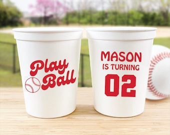 Stadium Cups: Personalized Birthday Party Favors (16oz & 22oz Options)
