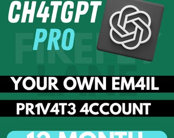 Chatgpt Pro 12 Month Access with 100% Warranty