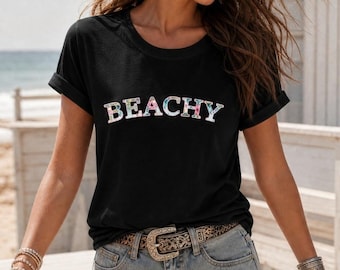 Bohemian Summer T Shirt, Vacation Beach Tee, Beach Shirt, Coastal Aesthetic Shirt, Beach Lover Gift