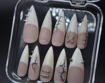 Hyper-realistic Press On Nails | Alternative Piercing Nails
