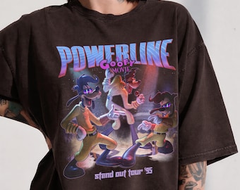 ディズニー・パワーラインTシャツ、グーフィー・ムービー・ワールドツアーTシャツ、スタンドアウト・コンサートTシャツ、ディズニーランド・ファミリーお揃いTシャツ、マジックキングダム誕生日2026