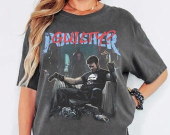 Vintage Punisher T Shirt, Jon Bernthal Frank Castle, Marvel Daredevil Born Again Tee, Superhero Punisher Gift for Dad Unisex Cotton