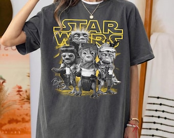 Vintage Star Wars Babu Frik Shirt, Retro Anzellan Droidsmith Graphic Tee, The Rise of Skywalker Tee, Galaxy's Edge Trip Shirt