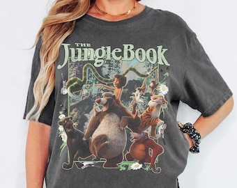 ディズニー ジャングルブック シャツ、モーグリ・バルー Tシャツ、ディズニー旅行 Tシャツ、ジャングルブック ギフト シャツ、ディズニーワールド アニマルキングダム Tシャツ、クラシック Tシャツ