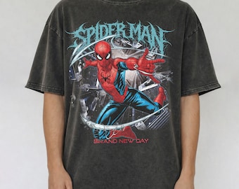 Vintage Spider-Man Shirt, Brand New Day Tee, Marvel Spiderman Comic Shirt, Tom Holland Spidey Tee, MCU Avengers Gift, Superhero Fan Tee