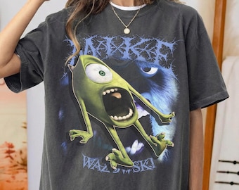 ヴィンテージ マイク・ワゾウスキ モンスターズ・インク Tシャツ、ディズニー・ピクサー特大Tシャツ、マイク・モンスターTシャツ、ウォルト・ディズニー・ワールド ディズニーランド旅行Tシャツ