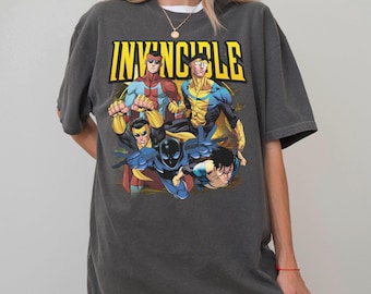 Vintage Invincible Comic Shirt, Retro Mark Grayson Tee, Omni Man Graphic T-Shirt, Image Comics Tee, Oversized Streetwear Merch