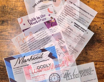 30 Bible Tip-in Bundle (Vellum & Cardstock)
