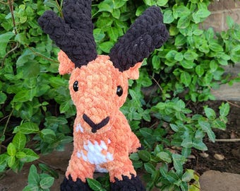 Handmade Crochet Longhorn Antelope