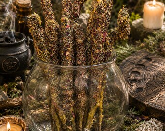 Intention Hag Torch | Handcrafted Ritual Torch | Outdoor Ritual Candle | Altar & Ceremony Supplies