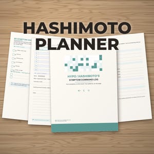 Hashimoto Planner Printable | Daily Thyroid Symptom Tracker PDF