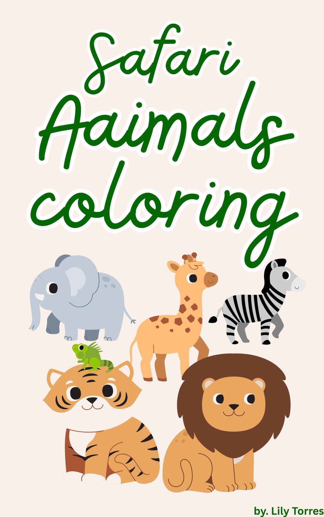Safari Animals Coloring Book for Kids (PDF Download) – Fun Jungle ...