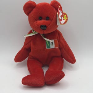 TY Beanie Baby Osito 1999 Retired Mexico Bear Rare MWMT Tag Space Error