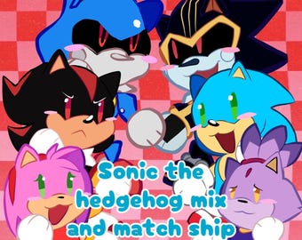 Llaveros magnéticos de Sonic el erizo para combinar y mezclar, ideales para el mes del orgullo gay.