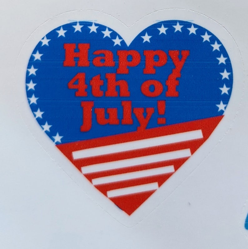 July 4th Sticker Sheet: American Flag, Beagle, Kitty (32 Stickers) - Etsy