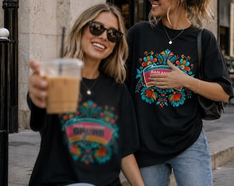 S.Antonio Shirt, Floral Texas Hoops T-Shirt, Basketball Streetwear TShirt, Basketball Graphic Gift Fan, Game Day Fiesta Unisex Tee