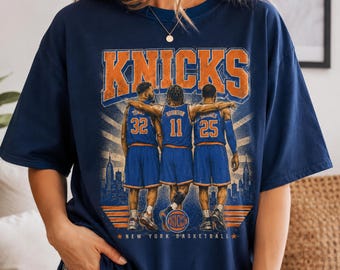 Vintage Brunson Towns Bridges Shirt, Retro Knicks Basketball Tee, New York Knicks Basketball Streetwear Shirt, Game Day Gift Fan, Unisex Tee