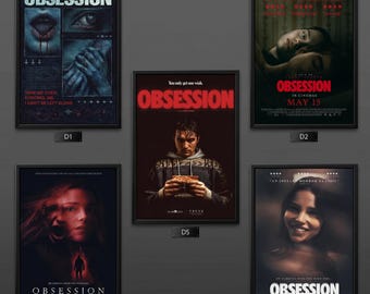 No Frame - Obsession Movie Poster, Horror Film Print, Psychological Thriller Wall Art, Gift For Fan