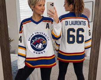 Off-Campus Hockey Jersey, Briar University Hockey Jersey, Hockey Romance Fan Gift, Unisex, Di Laurentis, Graham, Logan, Tucker