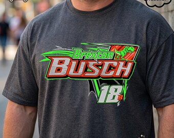 Kyle Busch Memorial Shirt, Busch 8 Racing Tribute Graphic Tee, Brexton Busch Racing Shirt, Retro Motorsport Fan Apparel, Unisex Tee