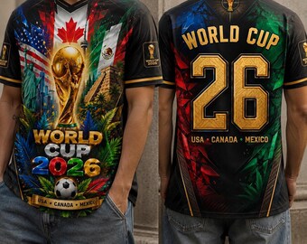 USA Canada Mexico Soccer 2026 Football Jersey, National Team Fan Apparel, Football Gift
