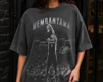 Vintage Victor Wembanyama Shirt, San Antonio Spurs Merch T-shirt, Retro Basketball Streetwear Tee, Game Day Graphic Gift Fan, Unisex Tee