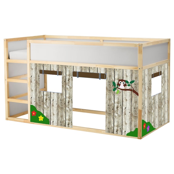 Wooden cabin play tent