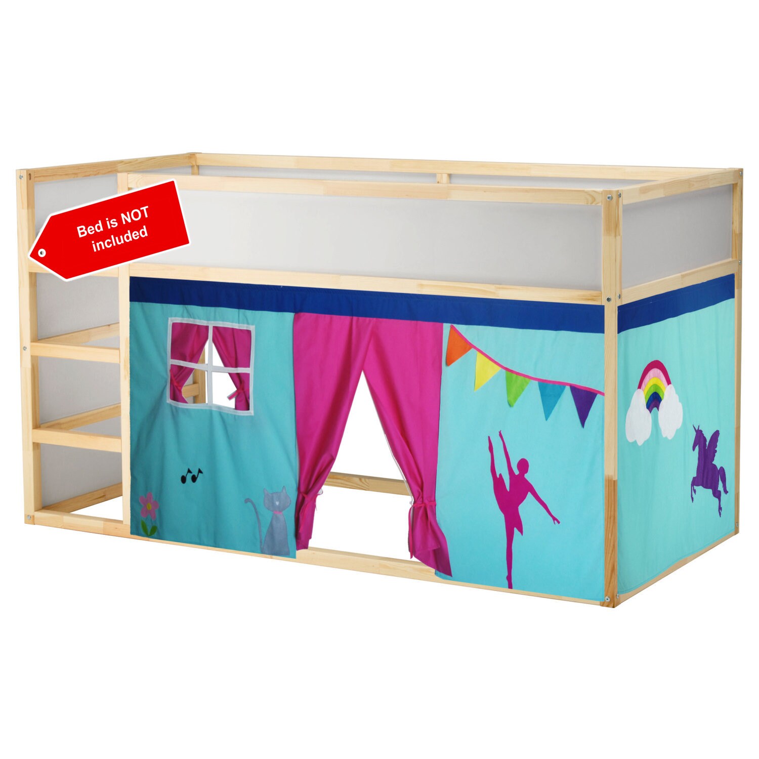 Ballerina Unicorn Bunk bed tent We can customize the colors Etsy