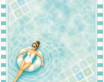 Poolside Mahjong Mat