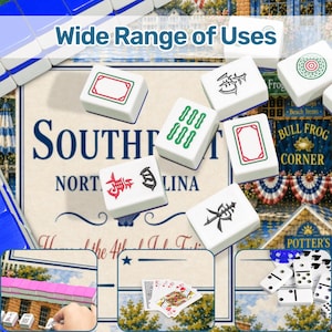 Southport, North Carolina Coastal Illustration Mahjong Mat Design bild 7
