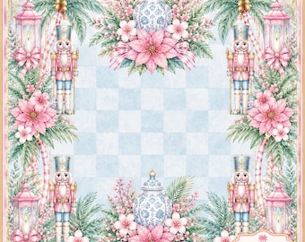 Nutcracker Palm Beach Style Mahjong Mat