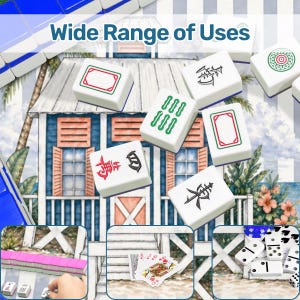 Coastal Beach Cottage Mahjong Mat bild 12